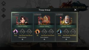 Three Kingdoms: Strategy MOBA : Lu Xun + Tai Shi Ci + Huang Gai