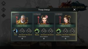 Three Kingdoms: Strategy MOBA : Huang Gai + Da Qiao + Xiao Qiao